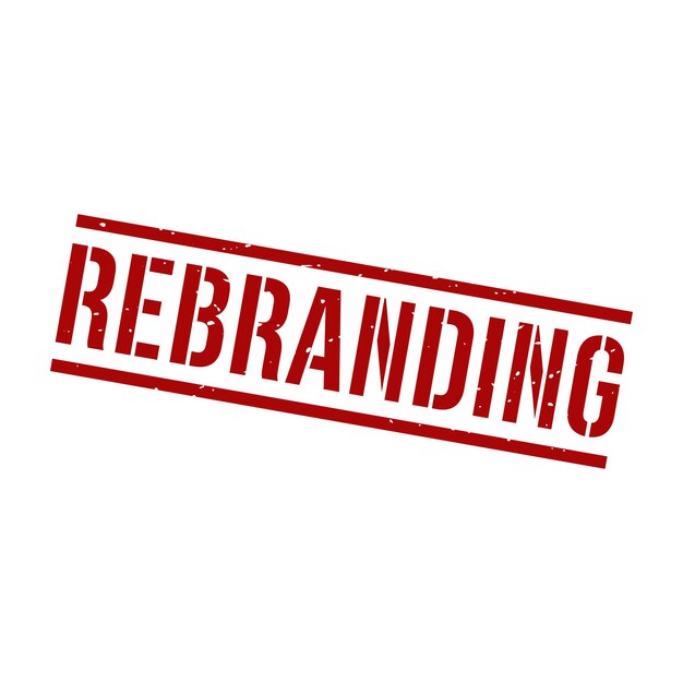 Rebranding StampRebranding Grunge Square Sign