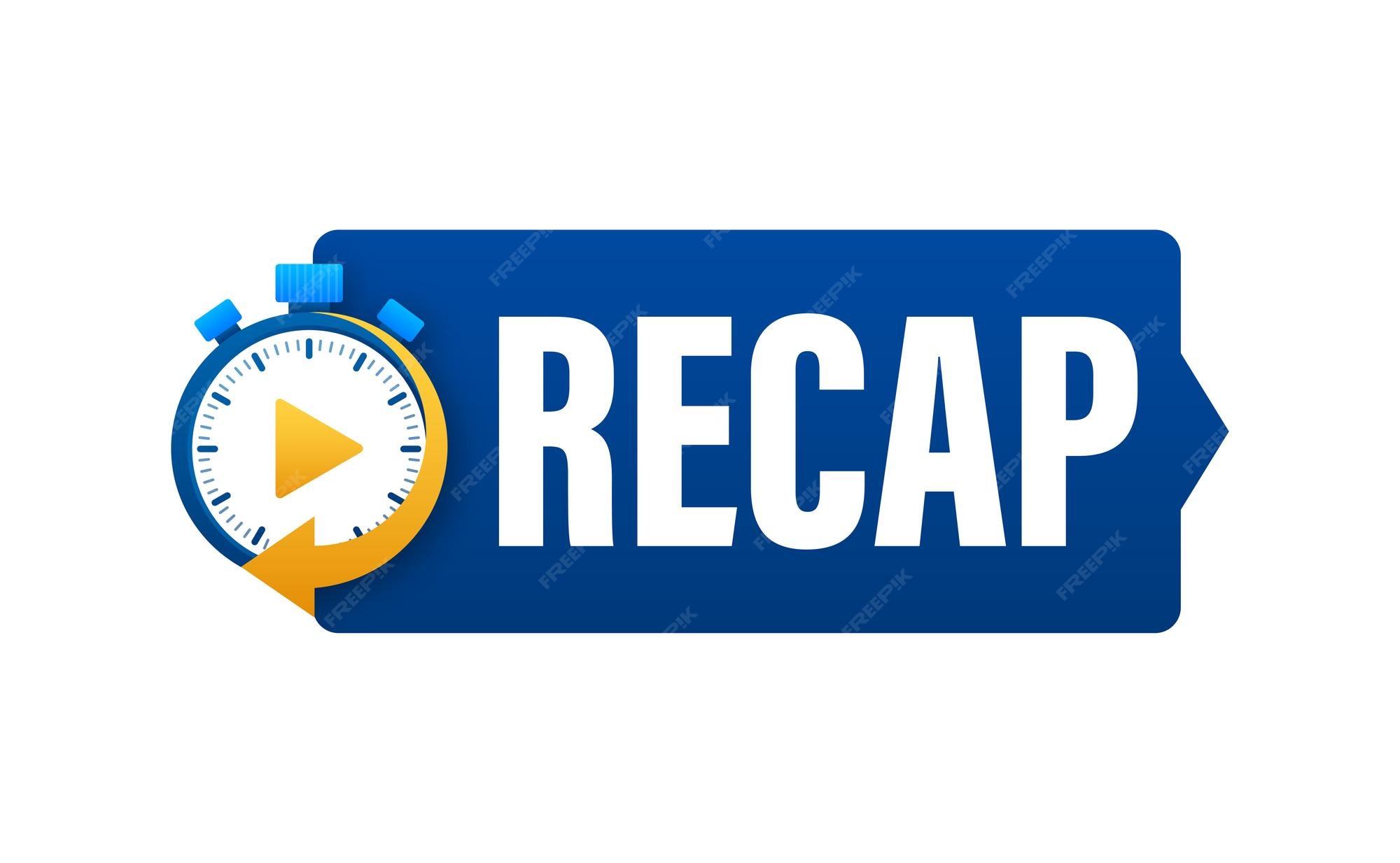 Premium Vector | Recap video play button replay watching on streaming