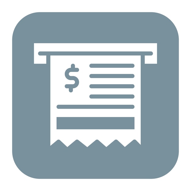 Receipt icon vector image Can be used for Shoemaker