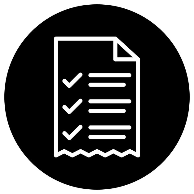 Receipt Vector Icon Design Illustration