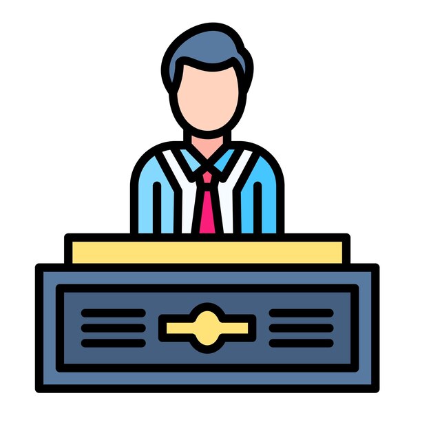 Reception Flat Illustration