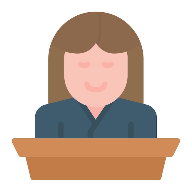 Receptionist vector illustration