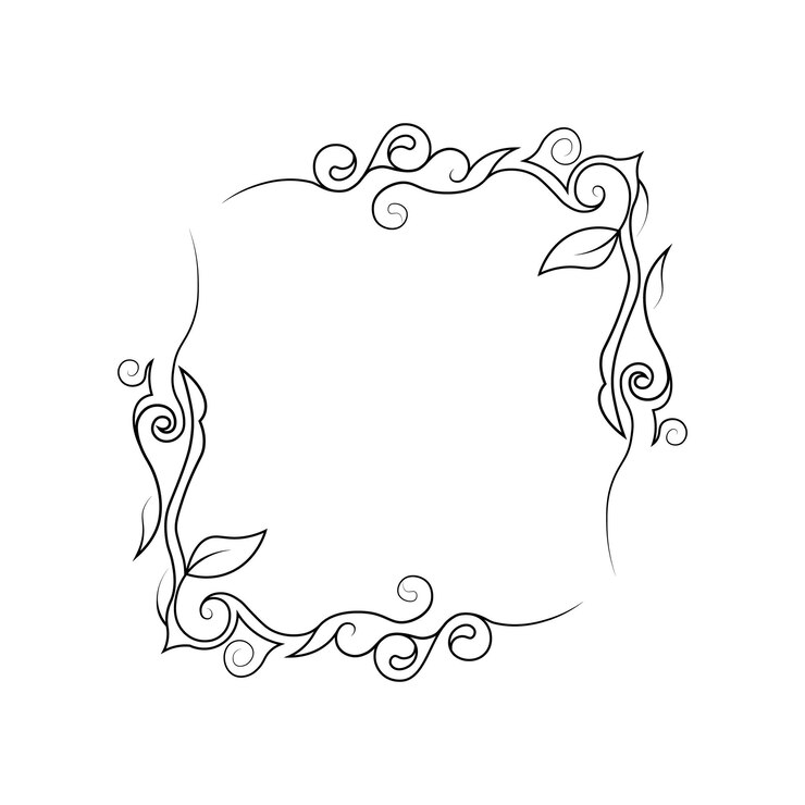 Rechthoek Bloem Frame bloemen frame overzicht vectorelement