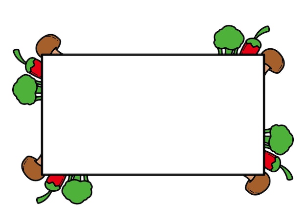 Rechthoek uitnodigingsrand met frame