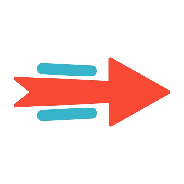 Rechtse pijl Flat Icon
