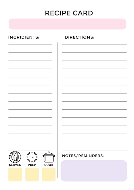recipe book