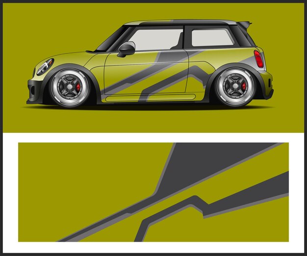 reclame auto mockup voor car wrap design Graphics