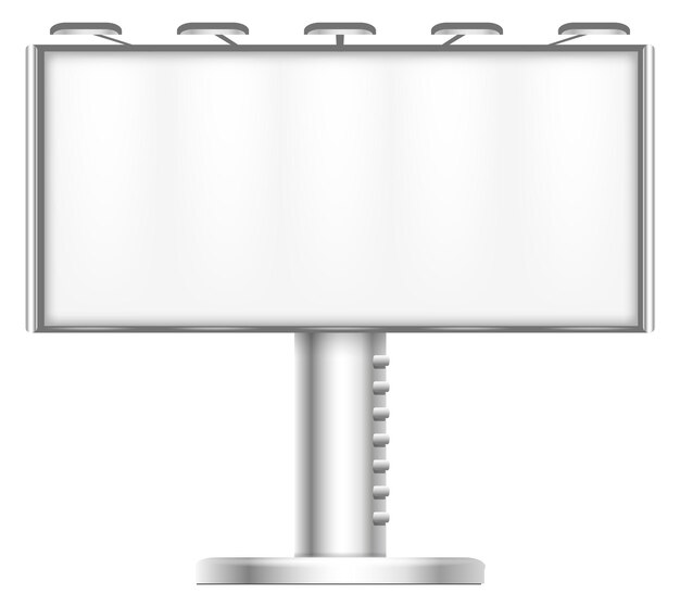 Reclame scherm lege witte mockup Zakelijke billboard