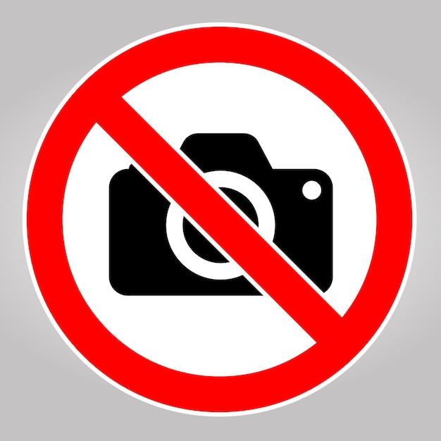 Не записывайте изображения Никаких фотографий