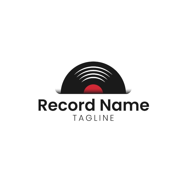 Record Logo Illustration