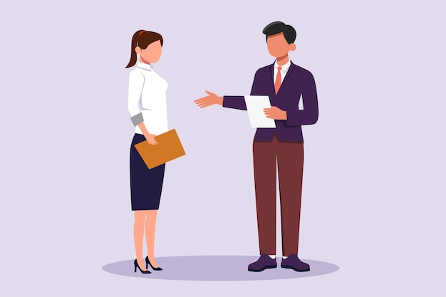 Recruitment- of wervingsprocesconcept Kleurige platte vectorillustratie geïsoleerd