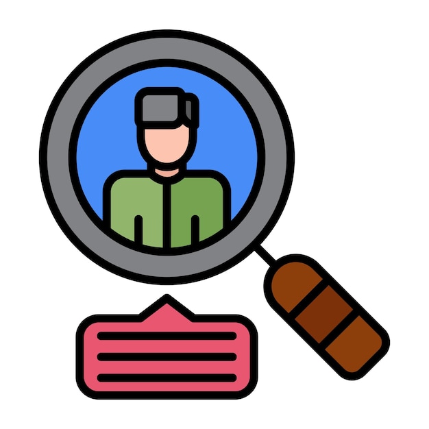 Vector recruitment process flat illustration