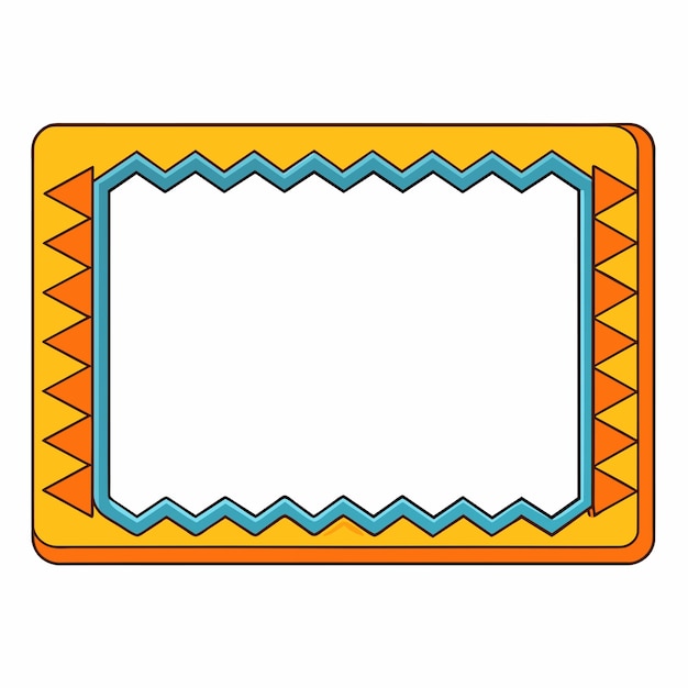 Rectangelvormig kleurrijk frame
