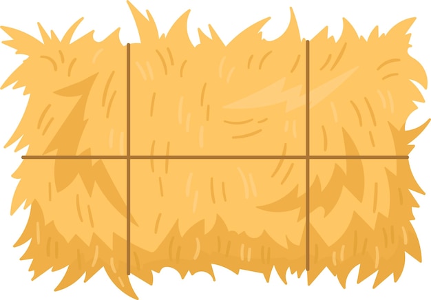 Vector rectangle farm haystack