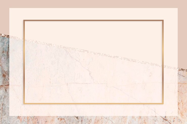 Vector rectangle frame on pastel orange marbled background vector