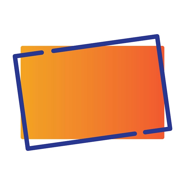 Vector rectangle icon vector illustration design template