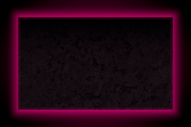 Vector rectangle pink neon light frame template vector