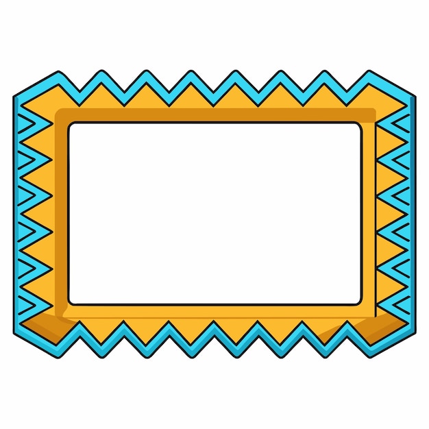 Vector rectangle shape colorful frame