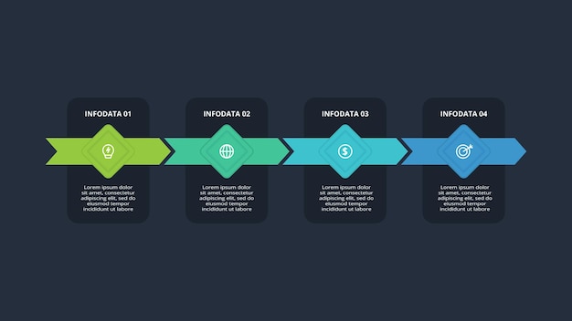 Rectangles infographic Business data visualization