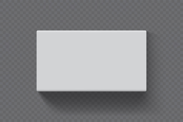 rectangular box on transparent background