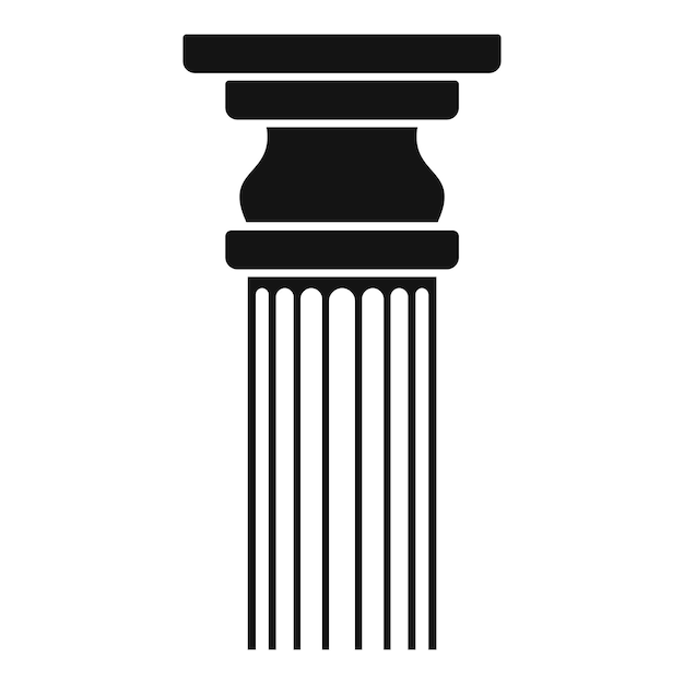 Rectangular column icon Simple illustration of rectangular columnvector icon for web