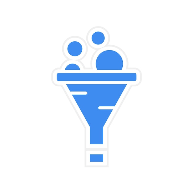 rectangular funnel icon vector image can be used for infographic