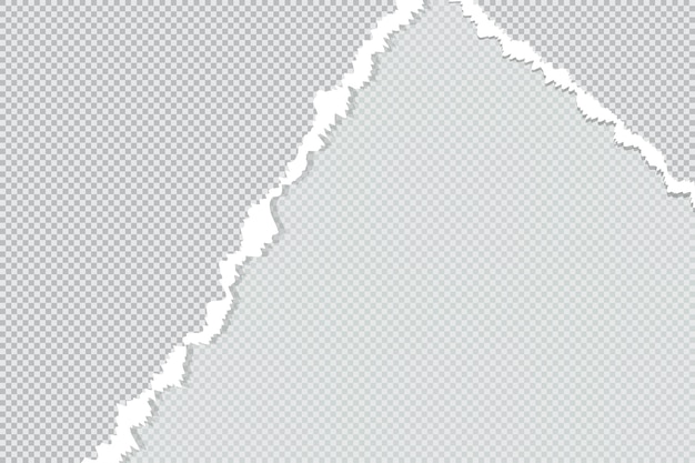 A rectangular paper frame in the retro style with jagged edges