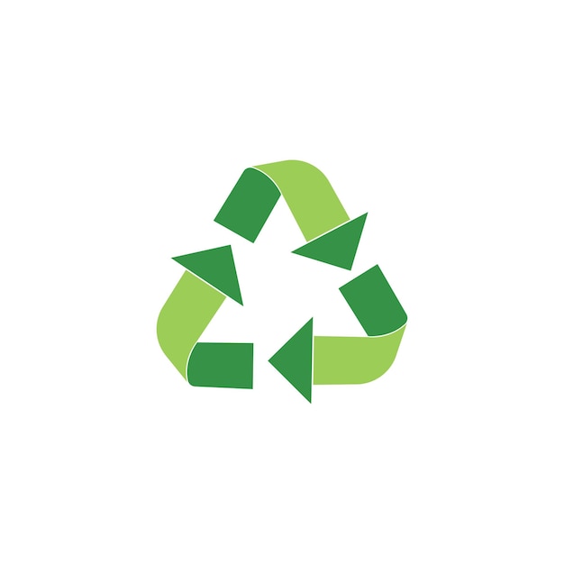 Recycle afval symbool groene pijlen logo