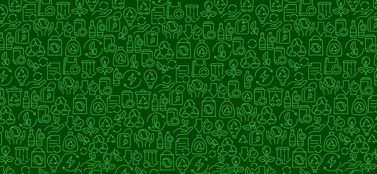 Vector recycle background ecological concept ecological waste management and a sustainable sign of recycling rot ecological lifestyle vector design