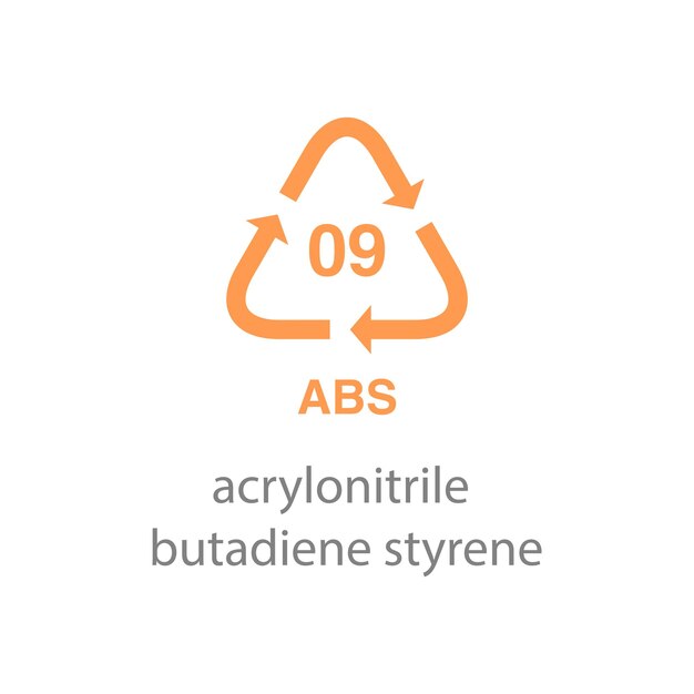 Recycle code pictogram vector sjabloon