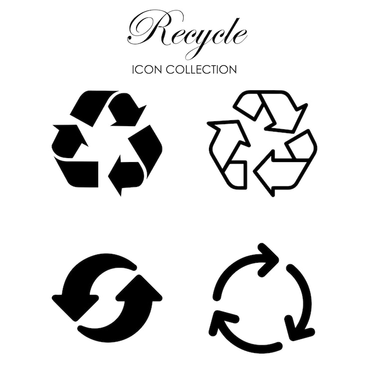 Vector recycle icon collection