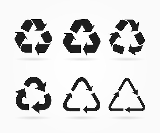 Vector recycle icon vector. recycle recycling symbol.