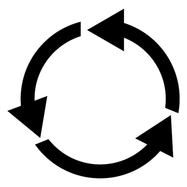 Recycle icon vector