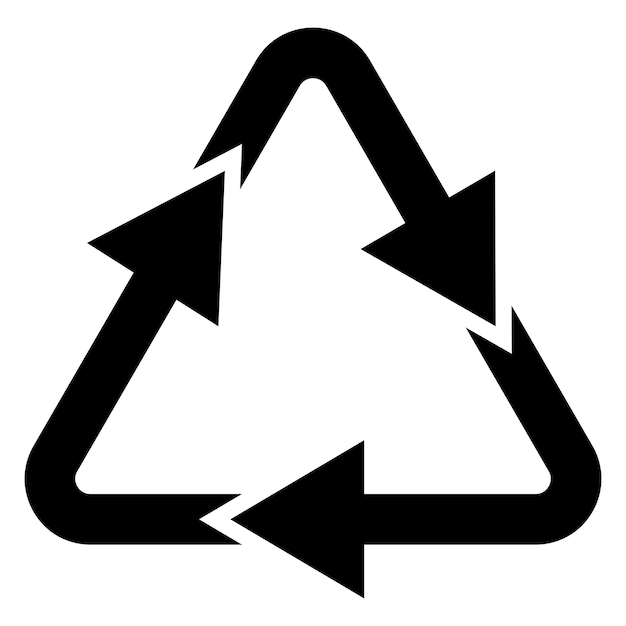 Recycle icon vector