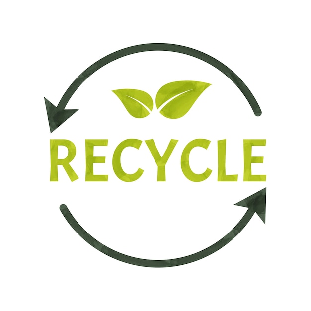 Recycle icoon Concept van ecologie nul afval en duurzaamheid