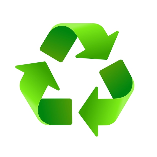 Recycle icoon Recycle logo groene kleur vector geïsoleerd op witte achtergrond