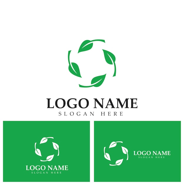 Recycle logo template or icon vector design