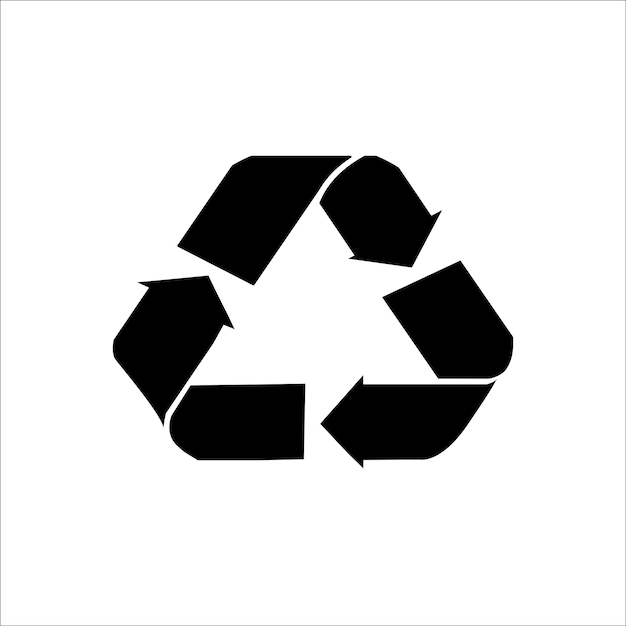 Recycle pictogram- of symboolafbeeldingen voor afval en verwijdering