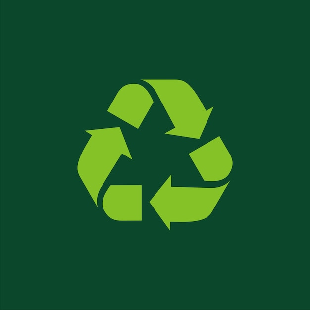 Vector recycle pictogram vector logo sjabloon illustratie ontwerp vector eps 10