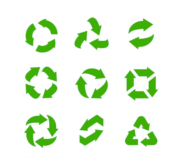 Recycle pictogrammen instellen