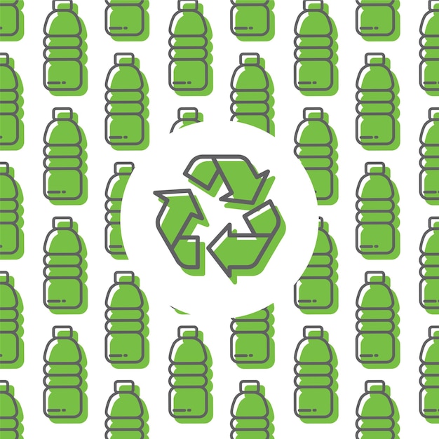 Vector recycle plastic bottles