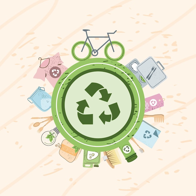 Recycle products badge