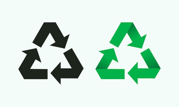 Vector recycle symbol environment friendly sign