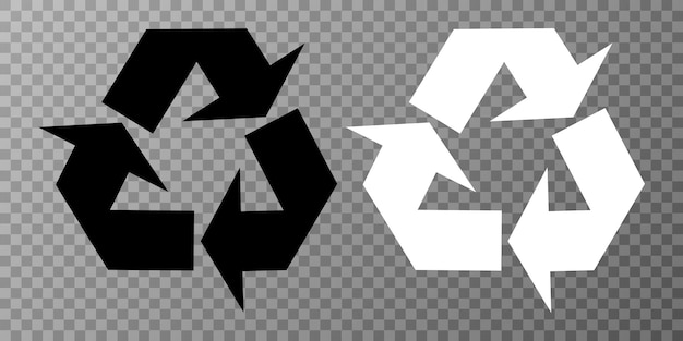 Recycle symbol Triangular recycling icon