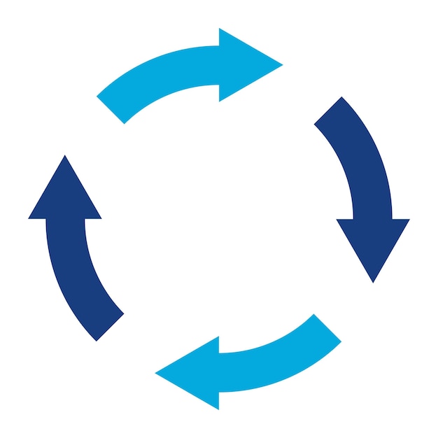 Vettore immagine vettoriale dell'icona di riciclaggio può essere utilizzata per il riscaldamento globale