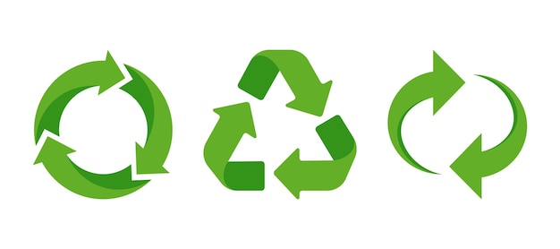 Vector recycling icons