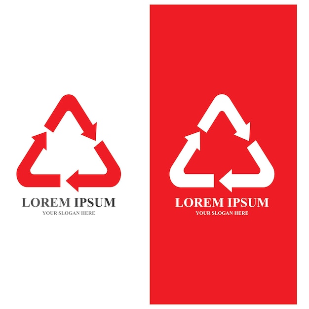 Recycling logo ecologie iconen vector