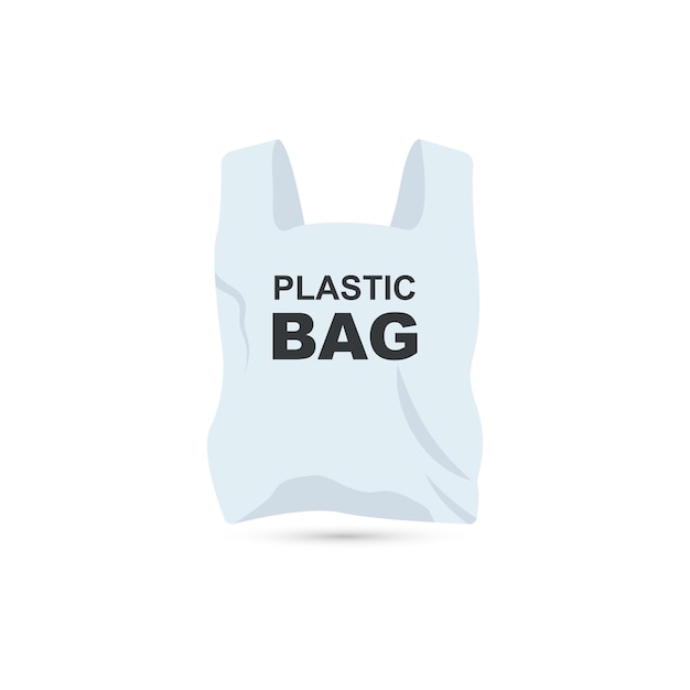 Vector recycling plastic bag vector icoon ontwerp