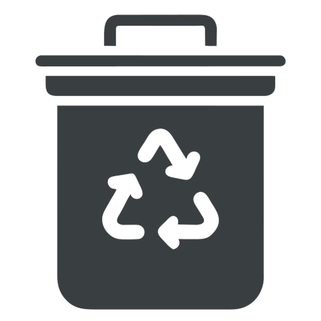 recycling and separate waste collection concept pictogram