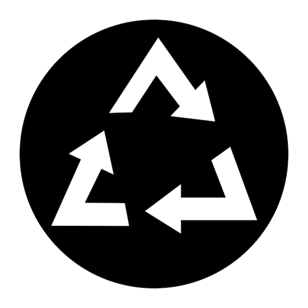 Recycling Symbol icon vector image Can be used for Public Utilities